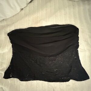 Black Lace Top Tube Top